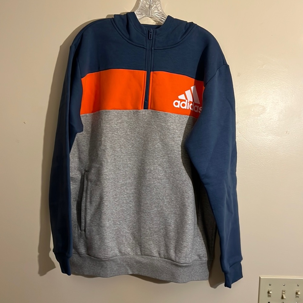 Adidas 1/4 zip hoodie - NWT - mens large